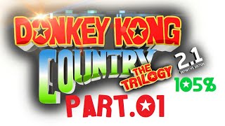 Donkey Kong Country: The Trilogy FanMade 105% Gameplay Walkthrough Part 1