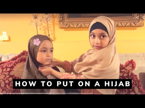 How To Put A Hijab/Scarf On Beautifully for Kids!