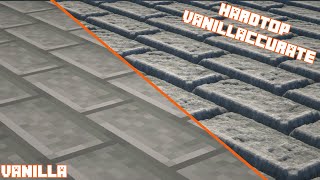 Vanilla vs Hardtop Vanillaccurate | Texture Comparison