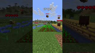minecraft hidden crop growth trick #minecraftshorts #minecraft