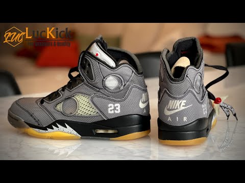 Air Jordan 5 Off White Black (UA) Review + ON FOOT / Cheap Jordans - YouTube