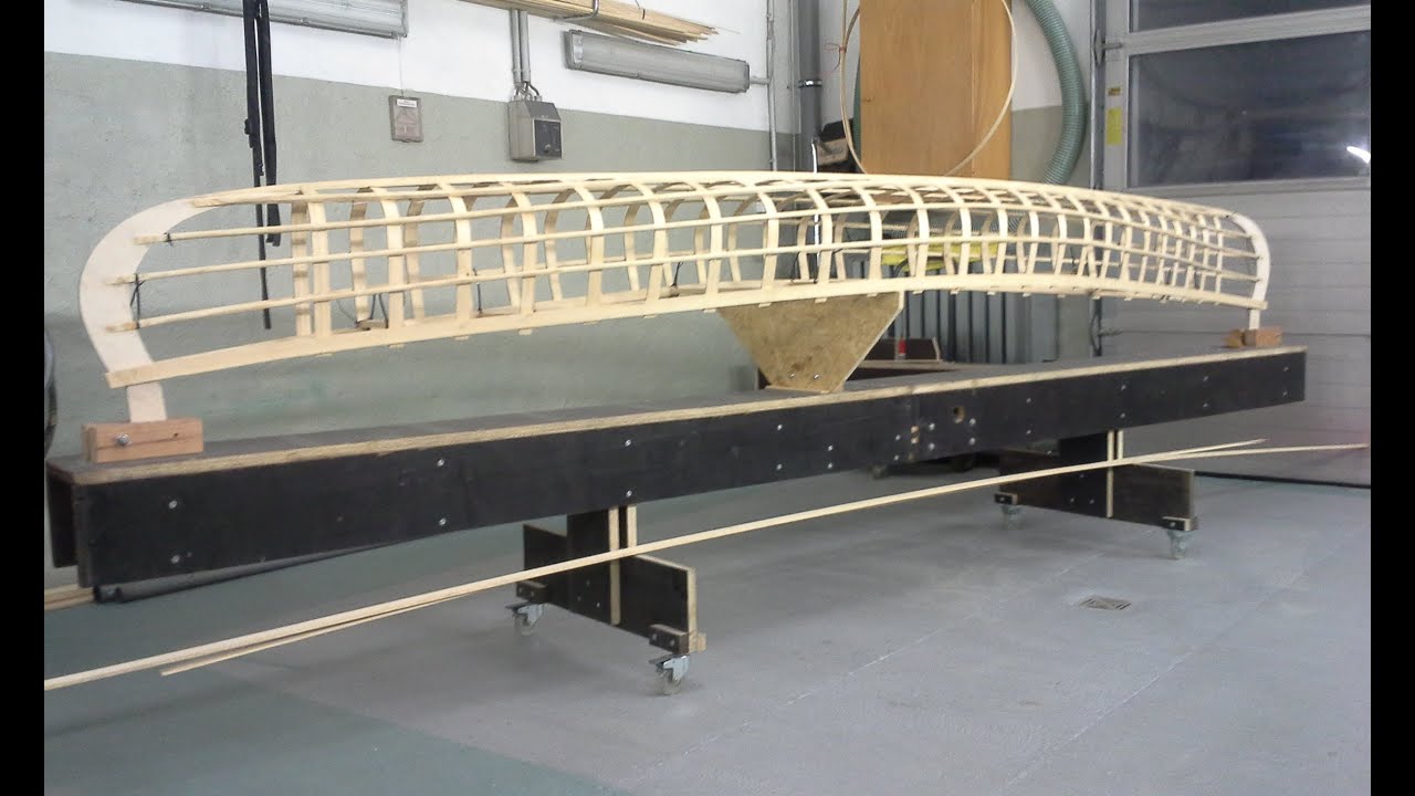 canoe build - skin on frame - kanubau - skinboat - youtube