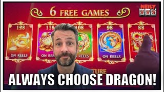 CHOOSING THE DRAGON GIVES YOU THE BIGGEST WINS! 5 TREASURES EXPLOSION SLOT MACHINE! screenshot 4