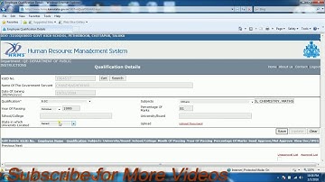 How to Add or Update Qualification Details in HRMS by Pawar