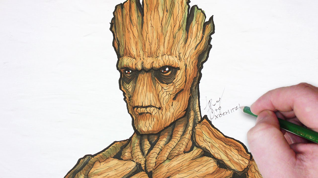 Let S Draw Groot Youtube