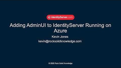 How to install IdentityServer