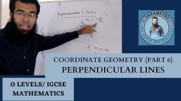 COORDINATE GEOMETRY- PERPENDICULAR LINES| O LEVEL MATHS 4024| IGCSE 0580
