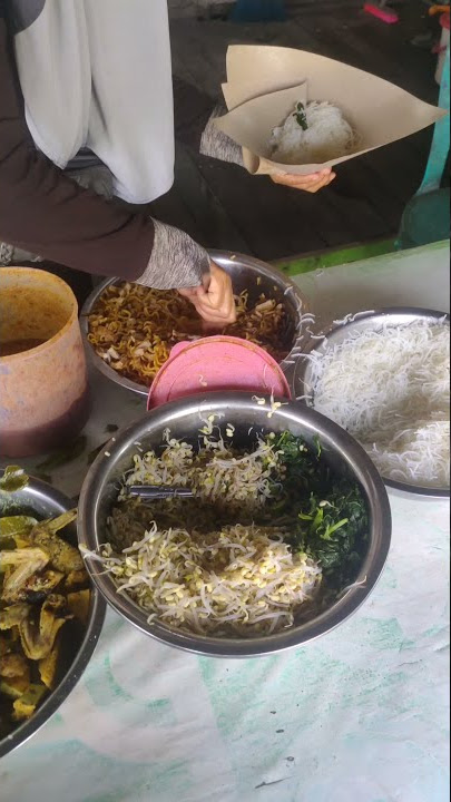 nasi campur dan nasi pecel | enak dan murah | di Banjarmasin #shorts