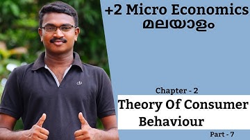 PLUS TWO ECONOMICS MALAYALAM - THEORY OF CONSUMER BEHAVIOUR - PART - 7