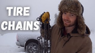 RAM 1500 0ff-Road 4x4 Test (Winter Edition) | How Well Do Tire CHAINS Work In SNOW ?