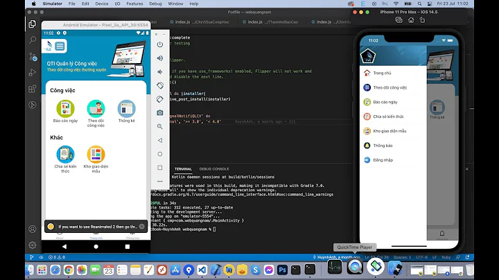 Mac M1 good with React Native Android studio, Xcode, Onesignal Push Notifications