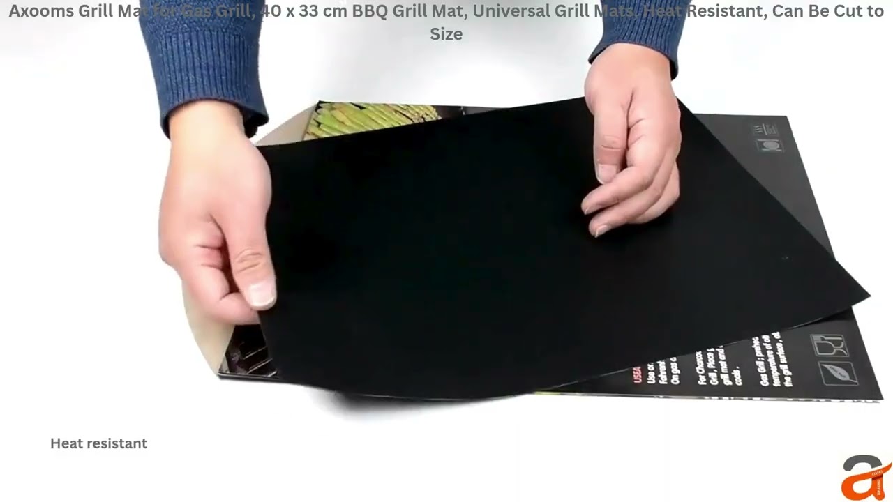 Axooms Reusable BBQ Grill Mat – Non-Stick, Heat-Resistant & Cut to Fit | 