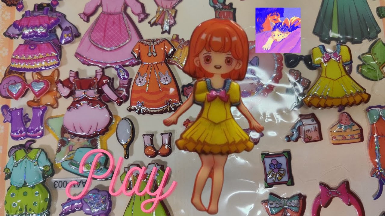 Let's Play With The Stickers 👗🫶./Apipei 😺