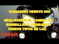 CAMBIAMOS LAS LUCES A LA KAWASAKI VERSYS 650¿ COMO SE HACE?