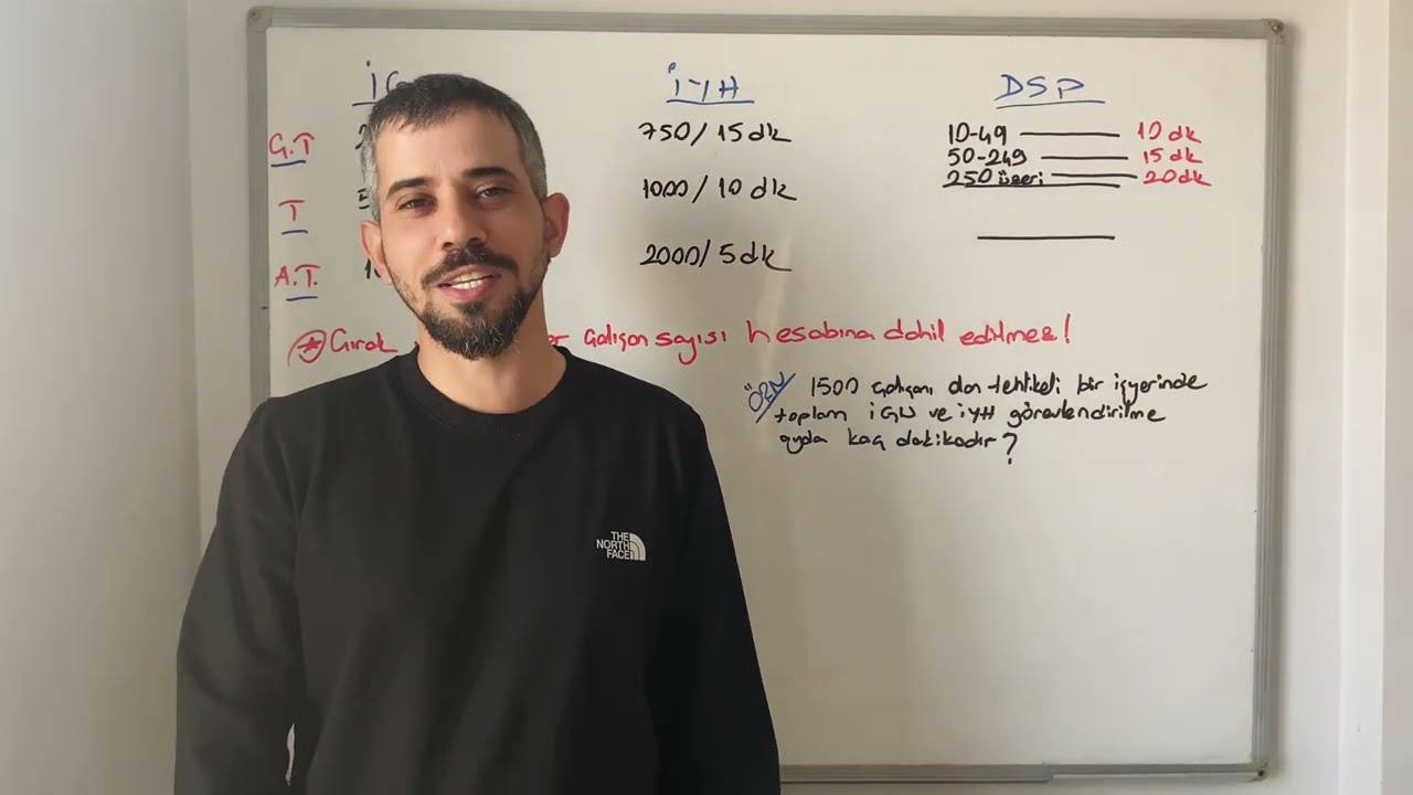 İGU-İYH-DSP ÇALIŞMA SÜRELERİ VE HESAPLAMALARI