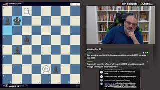 Thumbnail for Sub Saturday - Ben Plays Twitch Subs - BONUS Last Round World Rapid Coverage - 12-28-2024