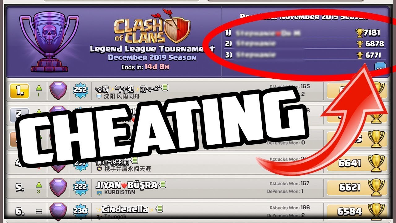 TOP Global Players CHEATING in Clash of Clans! YouTube