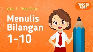 Menulis Lambang Bilangan 1 - 10 | Matematika Kelas 1 SD Tematik