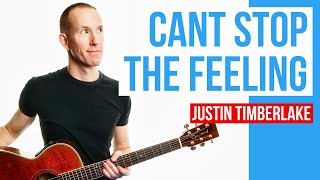 Video thumbnail of "Cant Stop The Feeling ★ Justin Timberlake ★ Acoustic Guitar Lesson [with PDF]"
