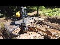 Ripping Out Old Floor of Abandoned Build Site with Hyundai 85A Excavator