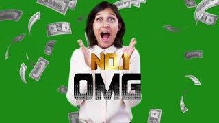 Raining Money On Green Screen