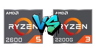 Ryzen 5 2600 vs Ryzen 3 2200G with MSI GeForce GTX 1660 Ventus XS OC