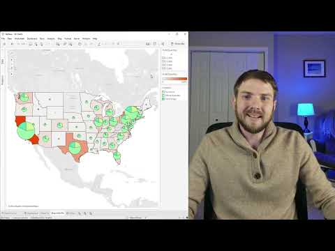 How to Build a Filled Map with a Pie Chart Overlay in Tableau Desktop