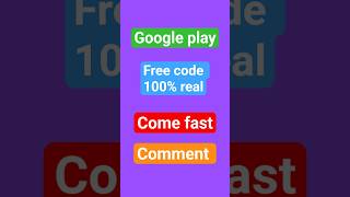 100% real google play code comment #redeemcode