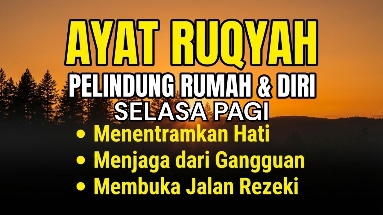 AYAT RUQYAH TERKUAT | Ruqyah Rumah Pengusir Jin & Sihir | Menentramkan Hati & Pikiran