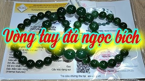 Vòng tay đá ngọc bích rất đẹp 😍 868k 968k 1 chiếc có giấy kiểm định size 9.6ly và 12ly freeship