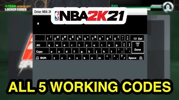 ALL 5 WORKING LOCKER CODES IN NBA 2K21 MY TEAM | ACTIVE LOCKER CODES