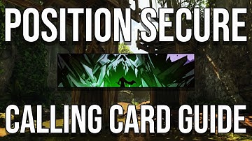 POSITION SECURE CALLING CARD GUIDE - CALL OF DUTY BLACK OPS 4
