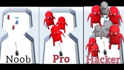 Noob vs Pro vs Hacker in bullet man 3d with shinchan and masao