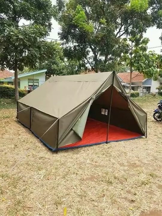 tenda Pramuka 3x4 dengan bahan D300 Korea di lengkapi dengan besi hitam, WA 089688068642