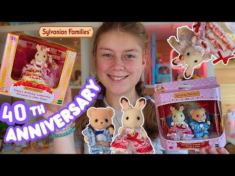 sylvanian families freya's birthday celebration strawberry cake dress 40 years of Families: & Anniversary Friends The Chocolate Rabbit girl