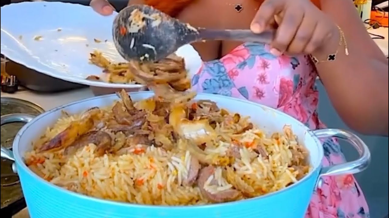 Как профессионально приготовить нигерийский кокосовый рис с курицей