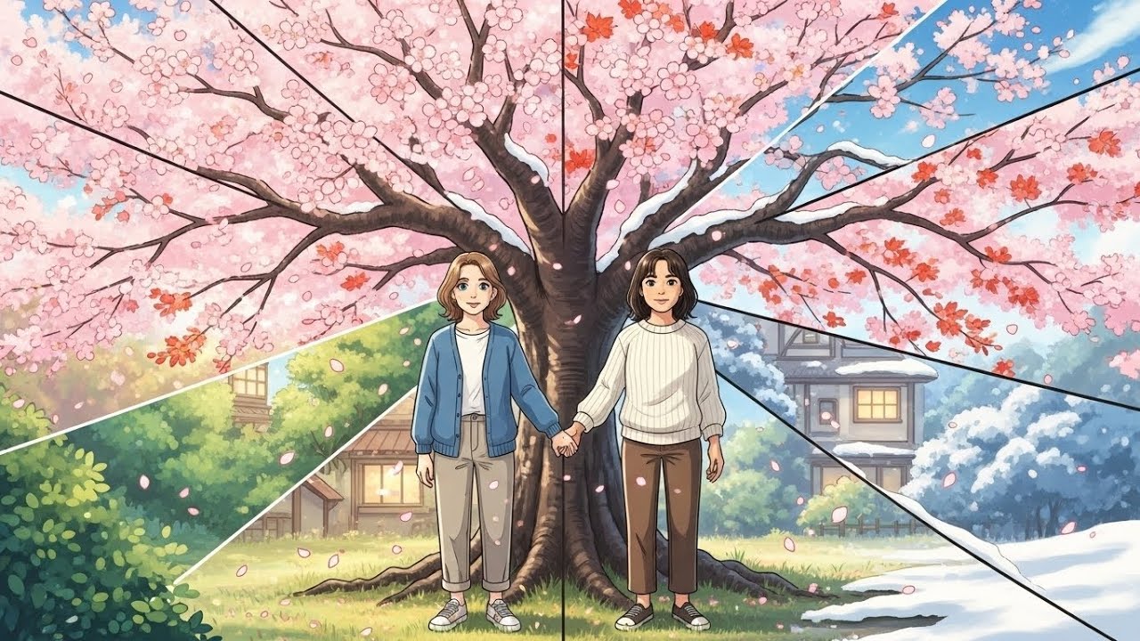 Рука об руку через все четыре времени года, чтобы вновь почувствовать, как весна расцветает в наш...