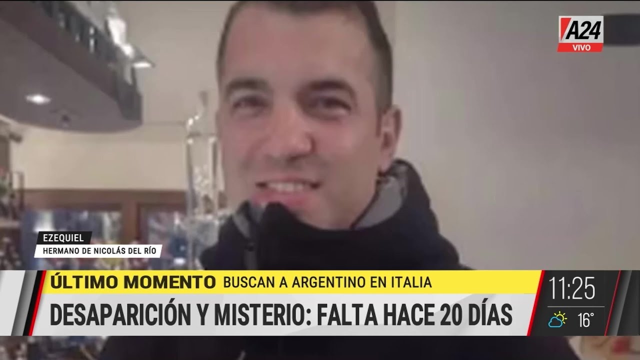 🚨 Desaparición y misterio de un argentino en Italia: 