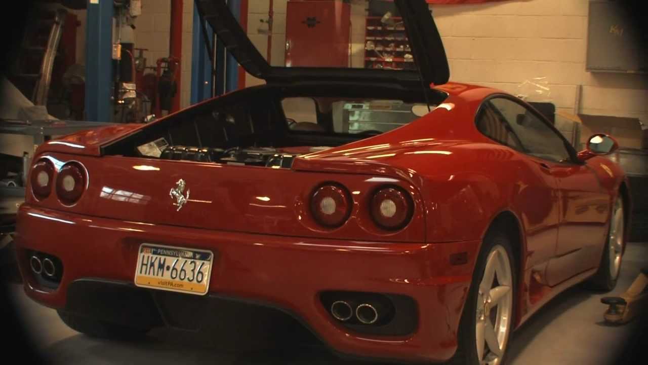 Ferrari 360 with Fabspeed Maxflo Muffler and Quad 90mm Tips