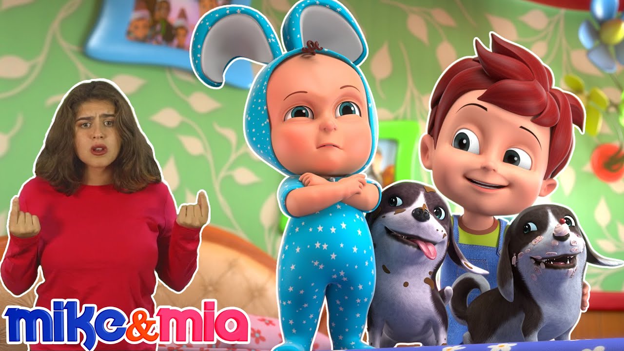Mick Rymes Lost my Puppies | Sign Language for Kids | Mike and Mia - Nursery ...