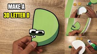 How to Make a 3D Paper Letter D | Step-by-Step Tutorial