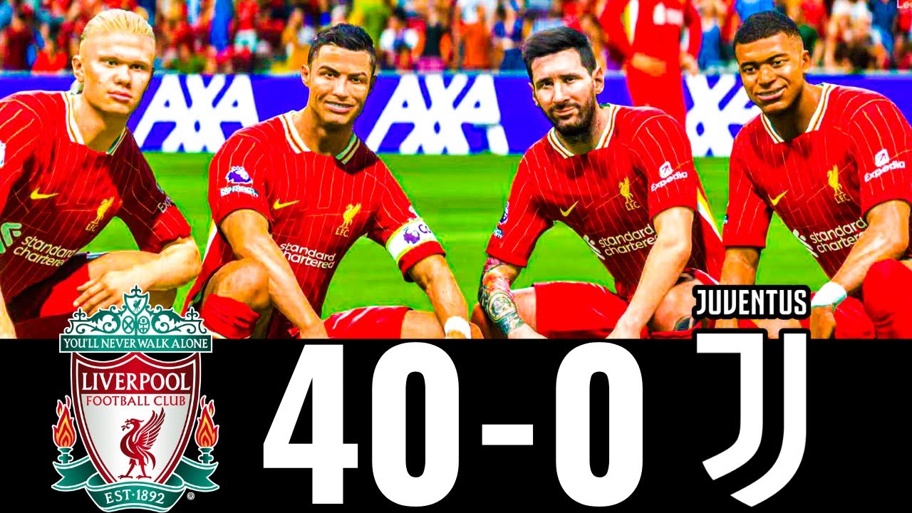 FIFA 23 - MESSI, RONALDO, MBAPPE, NEYMAR, ALL STARS - LIVERPOOL FC 40-0 JUVENTUS | UCL FINAL