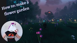 Valheim Buildheim - How to make a flower garden
