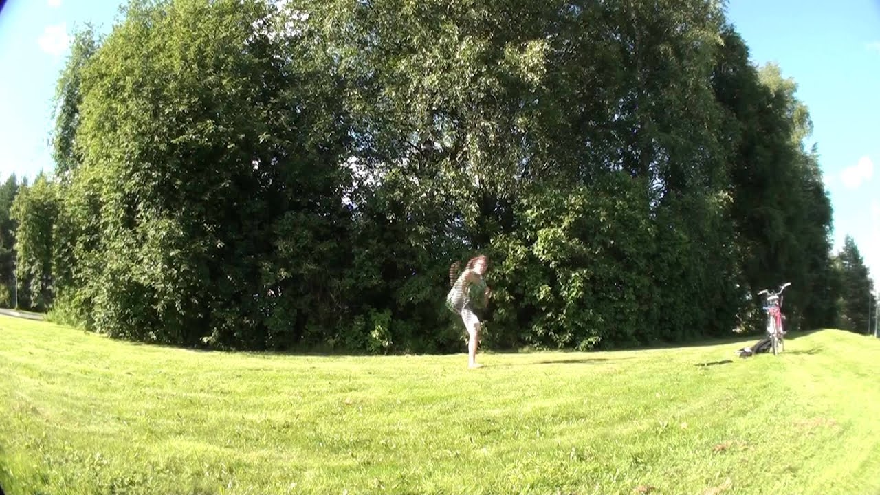 Double back on grass !!