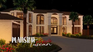 Realistic 2000s Tuscan Mansion (exterior interior) | BLOXBURG
