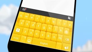 Yellow Keyboard Free screenshot 1