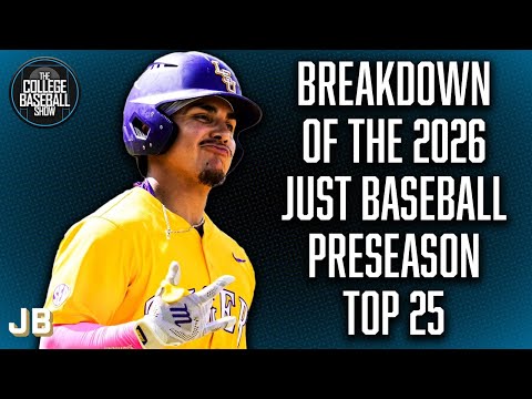 Just Baseball's 2026 College Baseball Preseason Top 25 | Breakdown