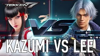 Tekken 7 - Ps4Xb1Pc - Kazumi Vs Lee Character Gameplay