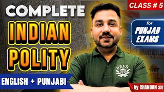 Complete Political Science for PPSC, PSSSB &amp; Punjab Police 2026 | Class 5 by Chandan Sir | Bilingual