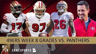 49ers Week 8 Grades For Jimmy Garoppolo, Nick Bosa & Tevin Coleman In 51-13 Win Over the Panthers